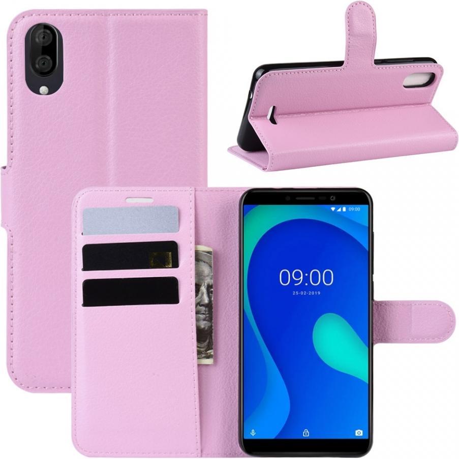 Screenguard Wiko Y80 Leather Guard Lederhülle (Wiko Y80), Smartphone Hülle, Rosa