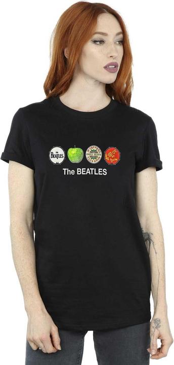 Produktbild The Beatles Erwachsene Apfel und Trommeln BaumwollTShirt (S)