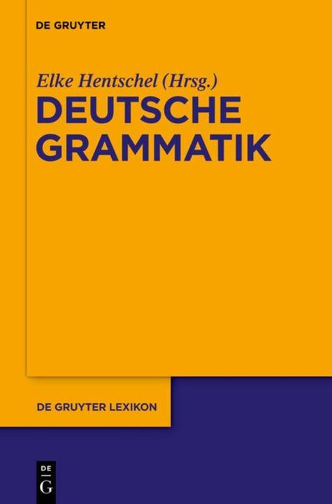 Produktbild Deutsche Grammatik (Deutsch, Elke Hentschel, 2010)