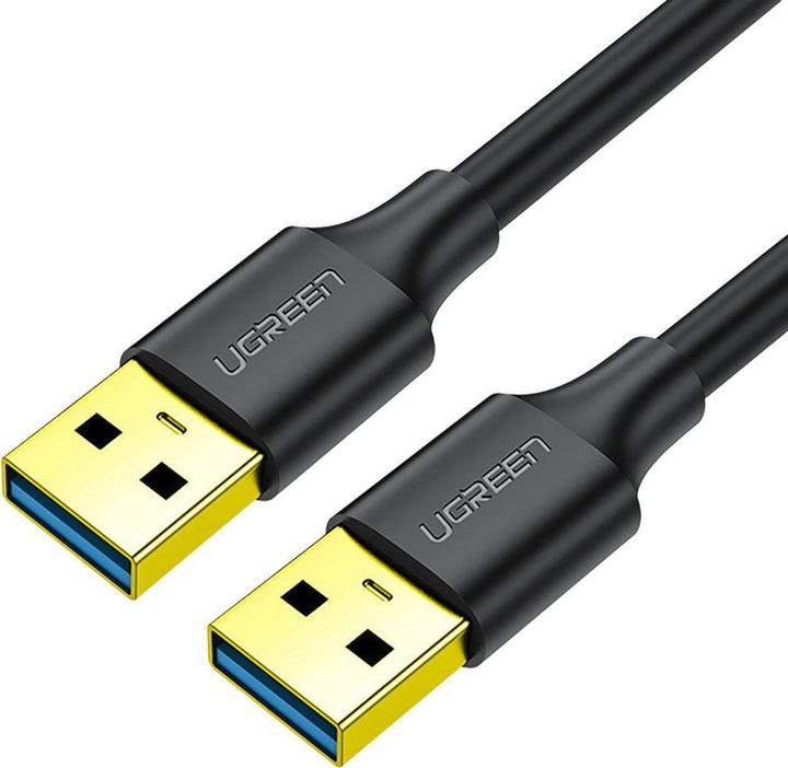 Actual product image Ugreen USB 3.0 A-A Cable 3m (black) (3 m, USB 3.2 Gen 1)