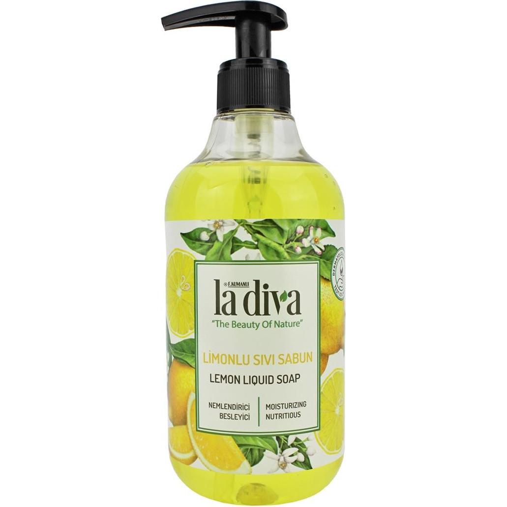 La Diva, Sapone mani, Sapone liquido per le mani al limone (Sapone liquido)