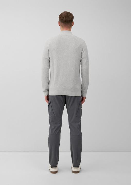 Produktbild s.Oliver Strickpullover Pullover aus Strukturstrick mit Troyer-Kragen (3XL)