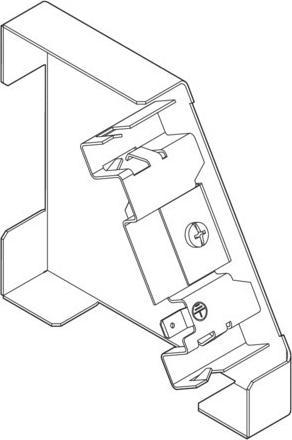 Actual product image Hager TEH BRS1151106R9016 End piece right corner trunking 115x110mm top part 80mm of steel leaf