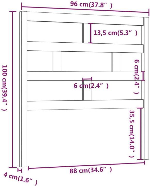 Actual product image VidaXL Dekava (96 x 4 x 100 cm)
