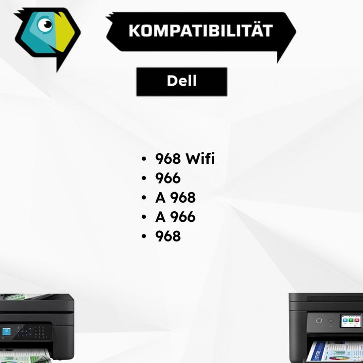 Produktbild Inkadoo Druckerpatronen kompatibel zu Dell 592-10226 / CH883 Druckkopfpatrone, schwarz Schwarz (BK)