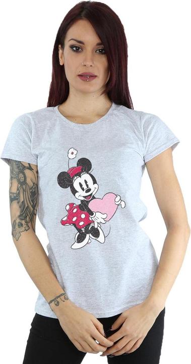 Immagine prodotto Disney Minnie Mouse Love Heart Maglietta Donna (XL)