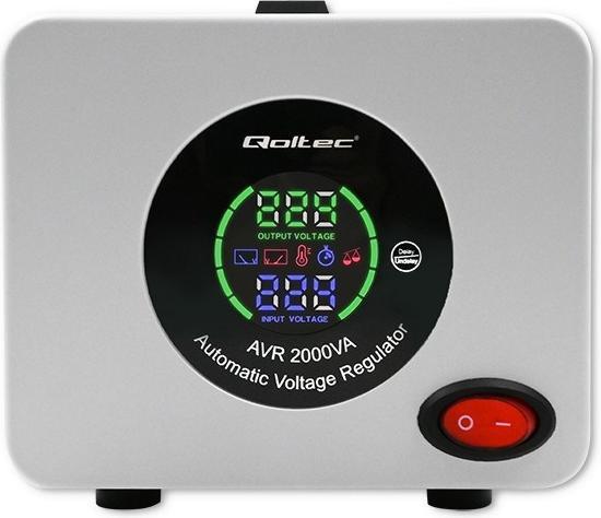Produktbild Qoltec 50724 Automatyczny stabilizator napięcia AVR 2000VA (2 VA, 1600 W)