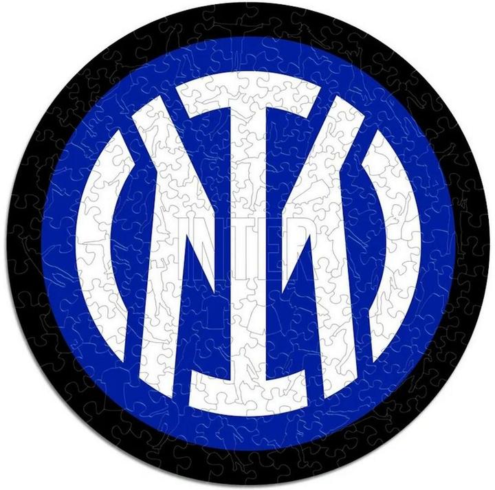 Actual product image Iconic FC Inter Milan - Logo - Wooden Puzzle Size S (150 pieces) (150 pieces)