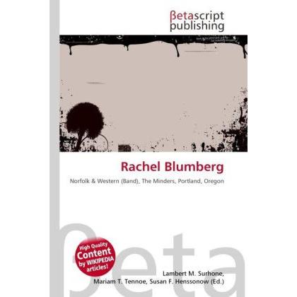 Rachel Blumberg, Fachbücher
