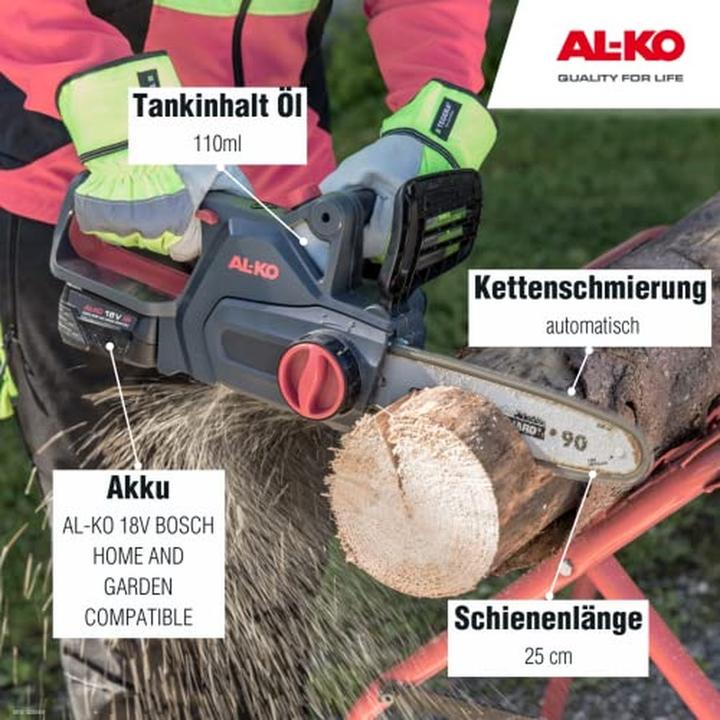 Produktbild AL-KO CS 1825 (Akku Kettensäge)
