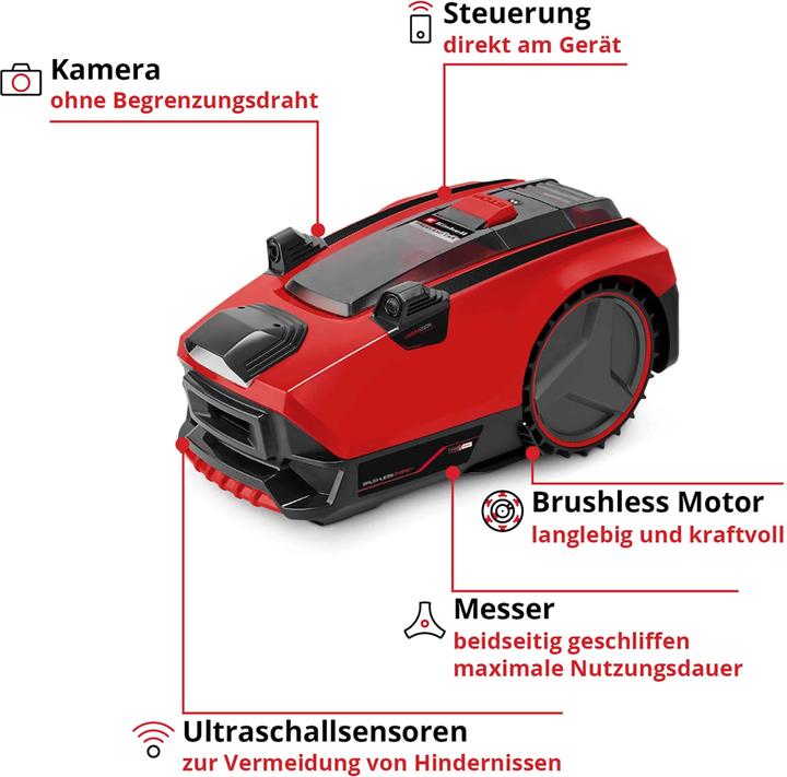 Produktbild Einhell Einh Mähroboter FREELEXO CAM 500 (500 m², Ohne Begrenzungskabel)