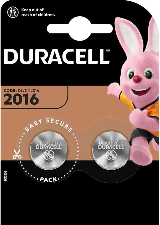 Produktbild Duracell Lithium-Batterie DL 2016 B2 (2 Stk., CR2025, 165 mAh)
