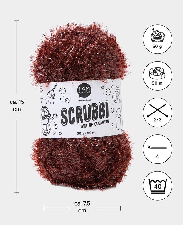 Actual product image I Am Creative Scrubbi dishwashing sponge yarn (93 m)