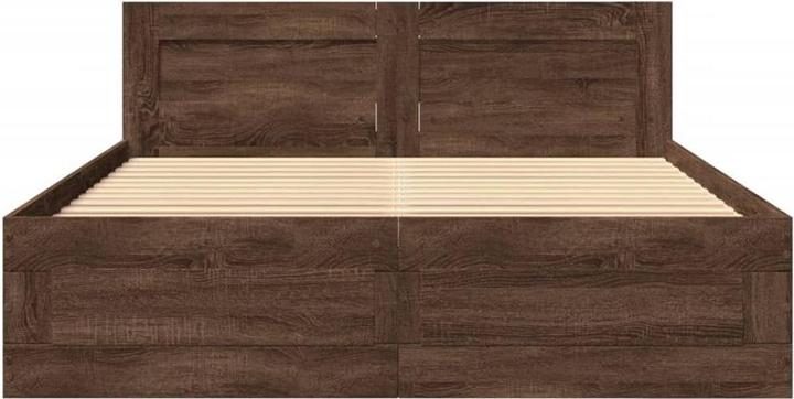 Actual product image VidaXL Bed frame with headboard (120 x 200 cm)