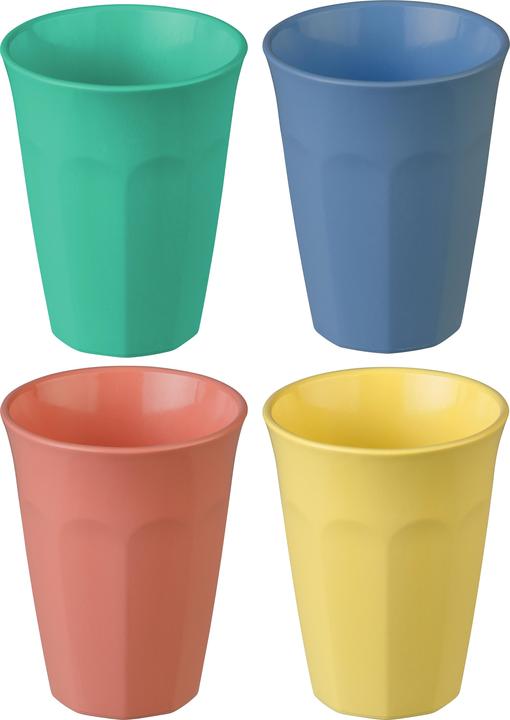 Koziol Trinkbecher Nora M 300 ml, 4 Stück, Mehrfarbig (0.30 l, 4 x)
