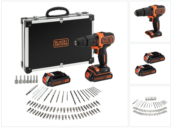 Actual product image Black & Decker BDCHD18BAFC (Rechargeable battery operated)