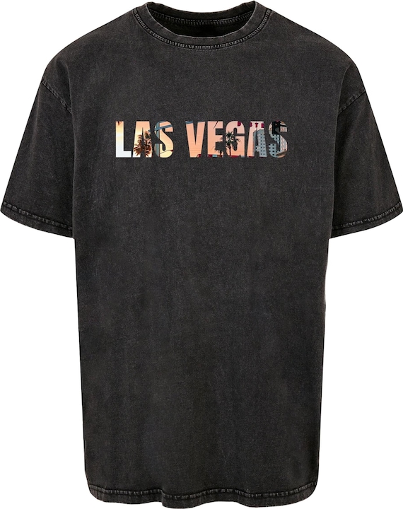 Actual product image Merchcode Las Vegas X Acid Washed Heavy Oversize Tee - 111657 (M)