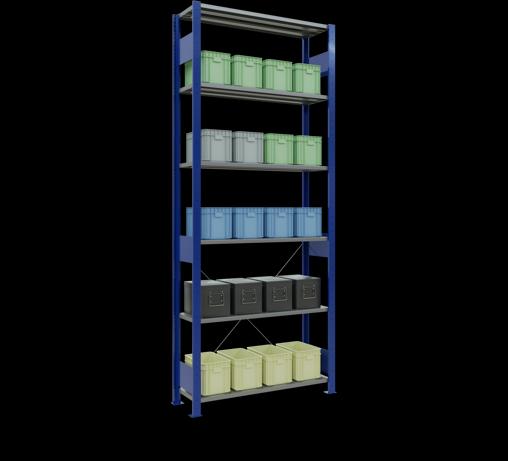 Actual product image Schulte Lagertechnik MULTIplus150 basic racking system with cross braces