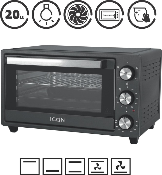 Produktbild Icqn Minibackofen 20L