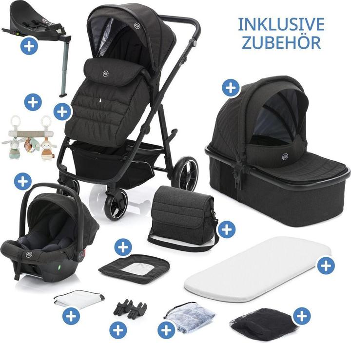 Produktbild Fillikid Kinderwagen 3 in 1 4-1 Kombi-Kinderwagen-Set Fill Jaguar mit (0 Monate - 4 Jahre)