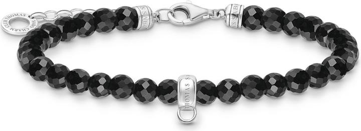 Thomas Sabo Armband mit schwarzen Perlen (19 cm, 925 Sterlingsilber)