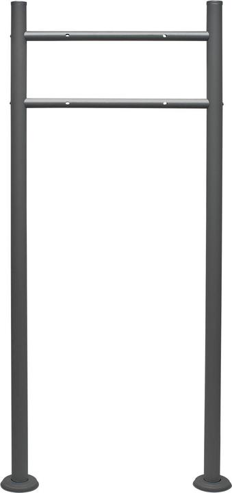 Wiltec Letter box stand anthracite 120x50cm Post box Standing letter box steel