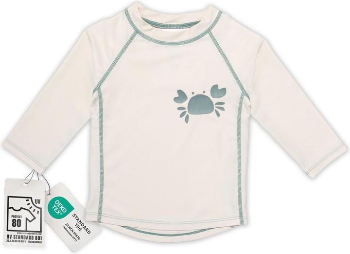 Produktbild La Loona LaLoona Baby-Bademode Bade-Shirt mit UV-Schutz - Krabbe - Offwhite (98)
