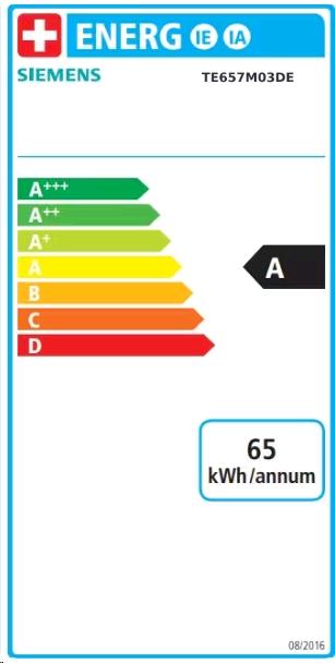 Etichetta energetica Siemens EQ.6 plus s700 (Versione UE)