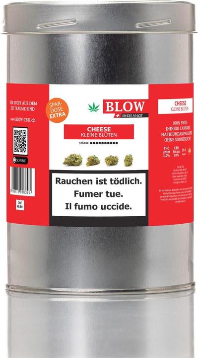 Blow CANNABIS kleine Büten Cheese 25gr. (25 g, Indoor)