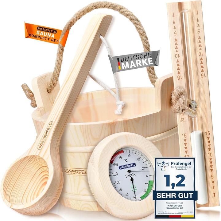Wasserfeld Saunaeimer-Set