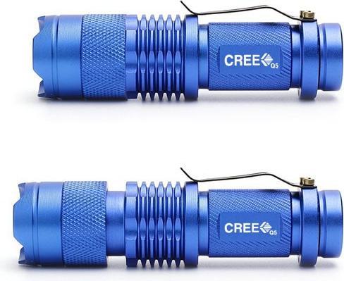 Image du produit JTI Lampe de poche à LED CREE Ultrafire - Bleu (13.40 cm, 300 lm)