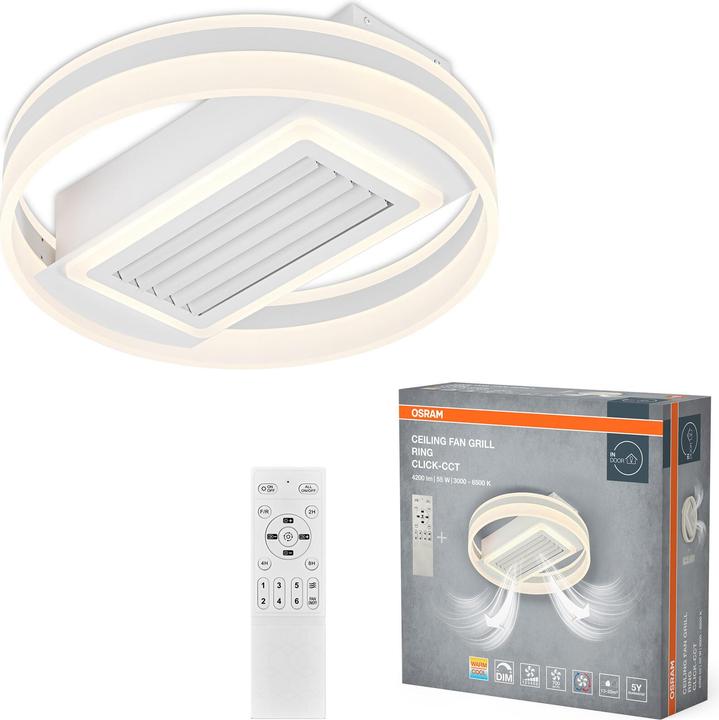 Produktbild Osram LED Deckenleuchte Ceiling fan grill Ring 55W CCT White Dimmbar Tunable White 4099854445552