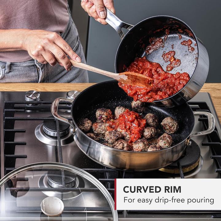 Produktbild KitchenAid Stainless Steel Pannenset 3-delig (Pfannenset + Topfset, Edelstahl)