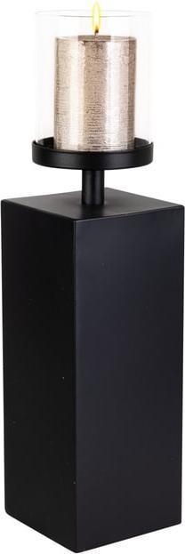 Produktbild MICA Living Windlichtsäule schwarz - ca. 10 x 10 x 33/43 cm