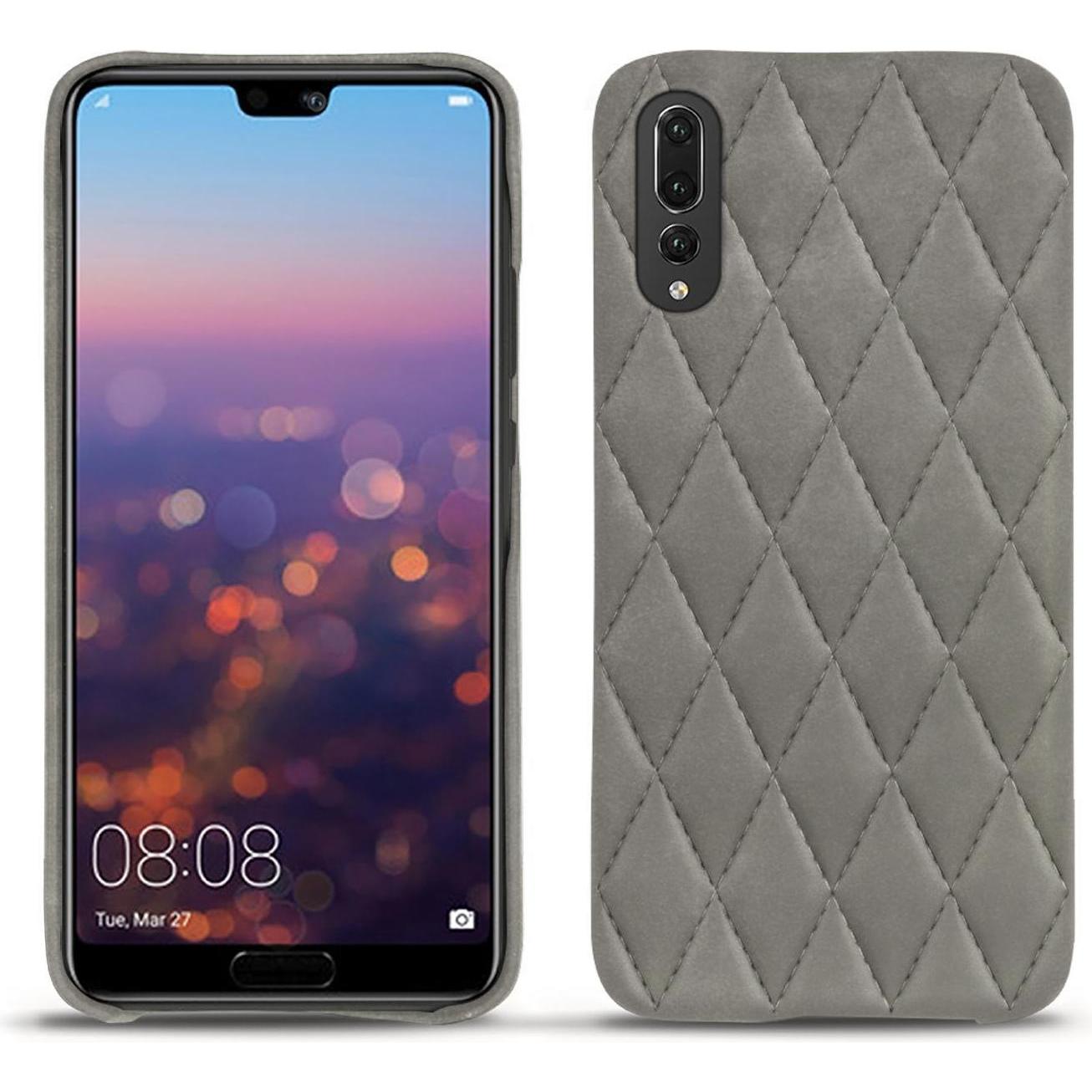 Noreve Lederschutzhülle (Huawei P20 Pro), Smartphone Hülle, Grau