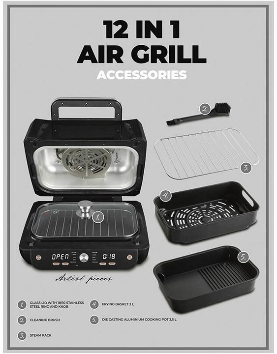 Produktbild BerlingerHaus Haus Heissluftofen 12in1 Black Rose Collection