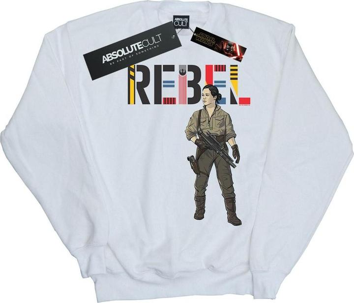 Actual product image Star Wars Mens The Rise Of Skywalker Rebel Rose Sweatshirt (S)