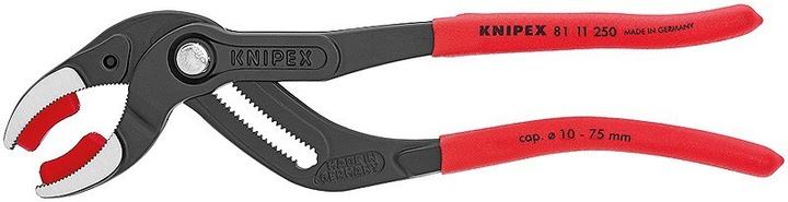 Productafbeelding Knipex Heveltang Capaciteit Klembereik: 10 - 75 D. mm met antislip kunststof zwart atrament... (250 mm)