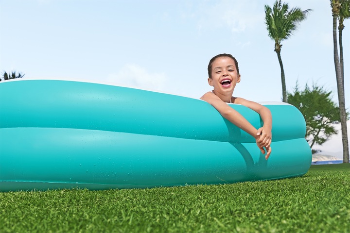 Image du produit Bestway Piscine familiale gonflable avec console centrale amovible Sippin' Summer™ 2,18 m x 2,18 m x 48 cm