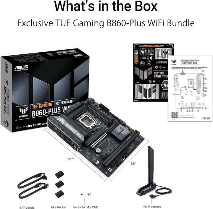 Produktbild ASUS TUF GAMING B860-PLUS WIFI (LGA 1851, Intel B860, ATX)
