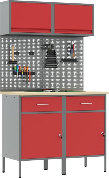 Produktbild vidaXL Werkstattschrank (55 cm, 200 cm)