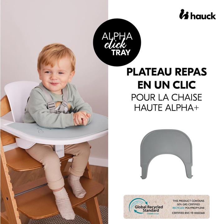 Produktbild Hauck Alpha Click Tray Grey