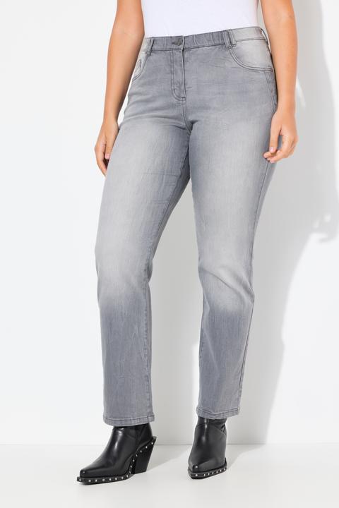 Image du produit Ulla Popken Jean Mandy, jambe droite et large, coutures fantaisie (31)
