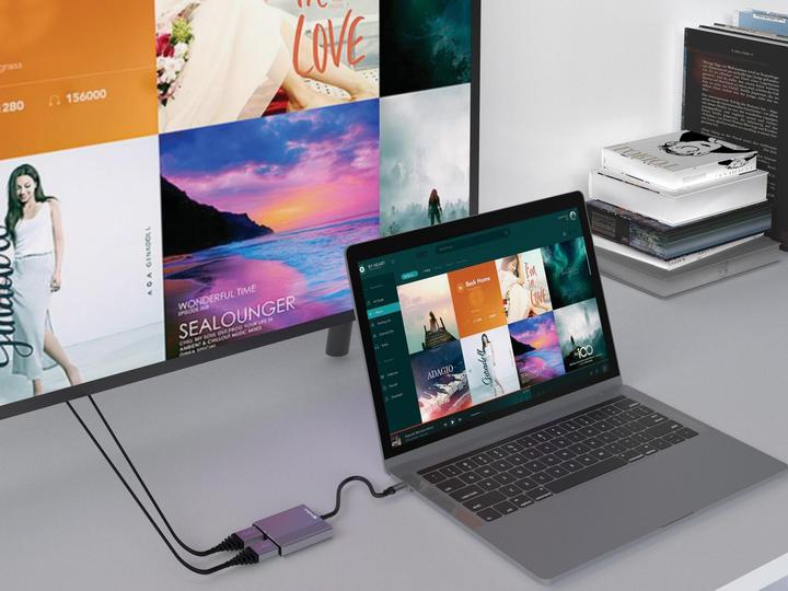 Produktbild Sandberg Dockingstation (USB-C, 2 Ports)