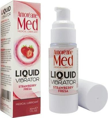 Actual product image Amoreane Liquid vibrator strawberry flavour 30ml (30 ml)