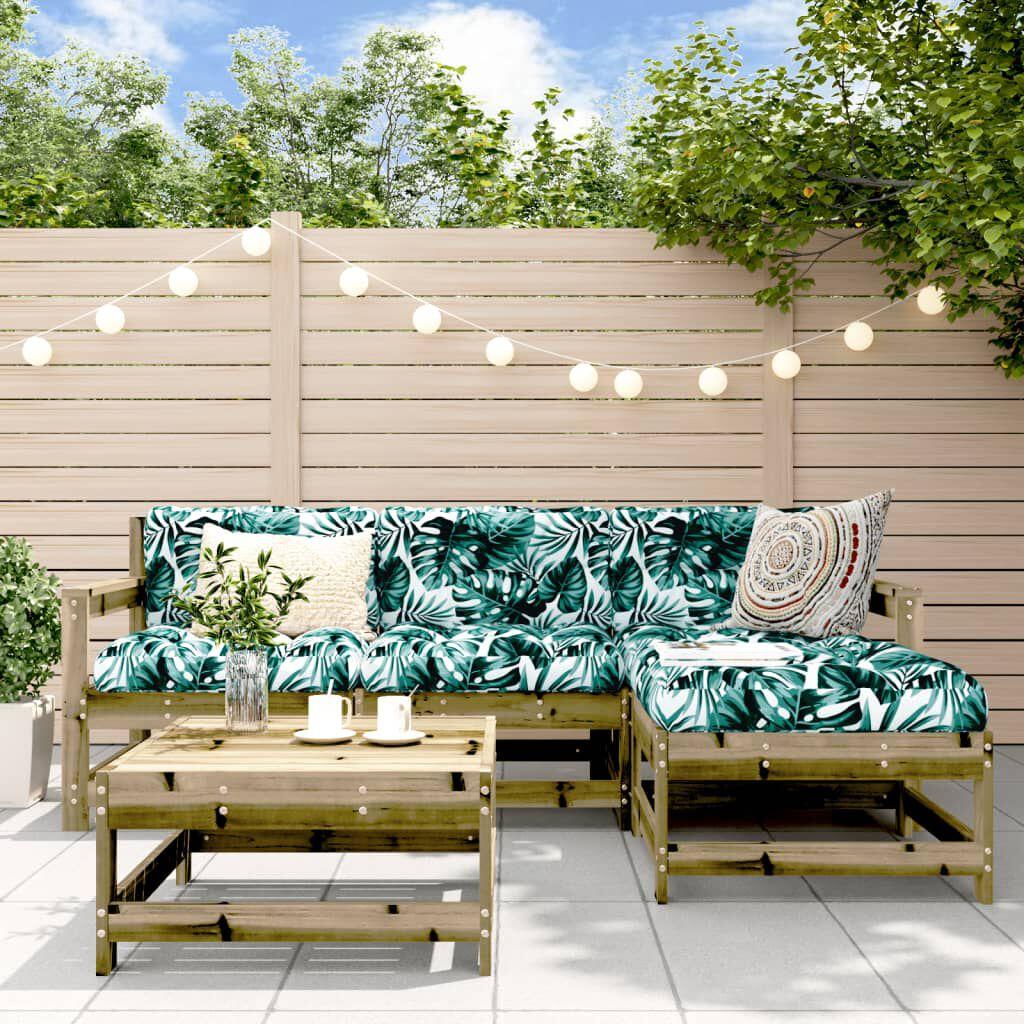 Thumbnail - VidaXL, Gartenlounge, 5-tlg. Garten-Lounge-Set Kiefernholz Imprägniert,Material
