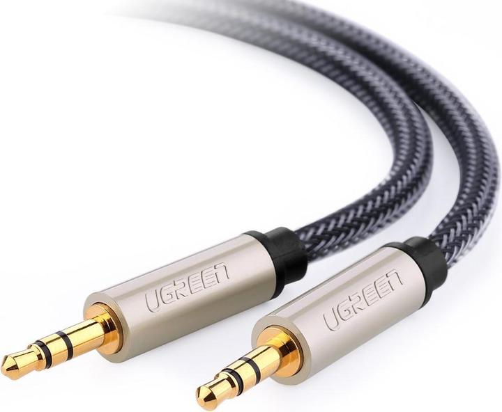 Produktbild Ugreen AV125 3.5mm jack cable 2m (grey) (2 m, 3.5mm Klinke (AUX))
