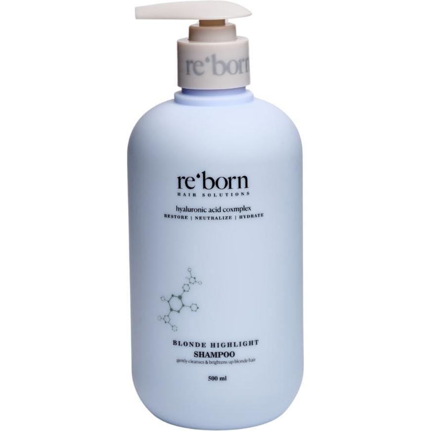 Reborn, Shampoo, - Blonde Highlight Shampoo - 500 ml (500 ml, Shampoo liquido)
