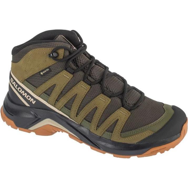 Salomon, Uomini, Scarpe da corsa, X-Adventure Recon Mid GTX Grün (43), Verde