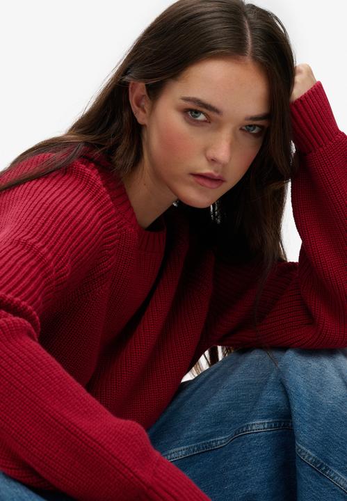 Produktbild Superdry Lässiger Rippstrickpullover für Damen (XL)